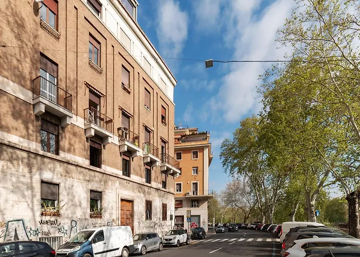 Lägenhet Guesthost - Bright X4 Along The Tevere!